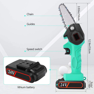 OEM 500W 배터리 무선 소형 모바일 손은 재충전이 가능한 체인이 공장을 봤다고 생각했습니다